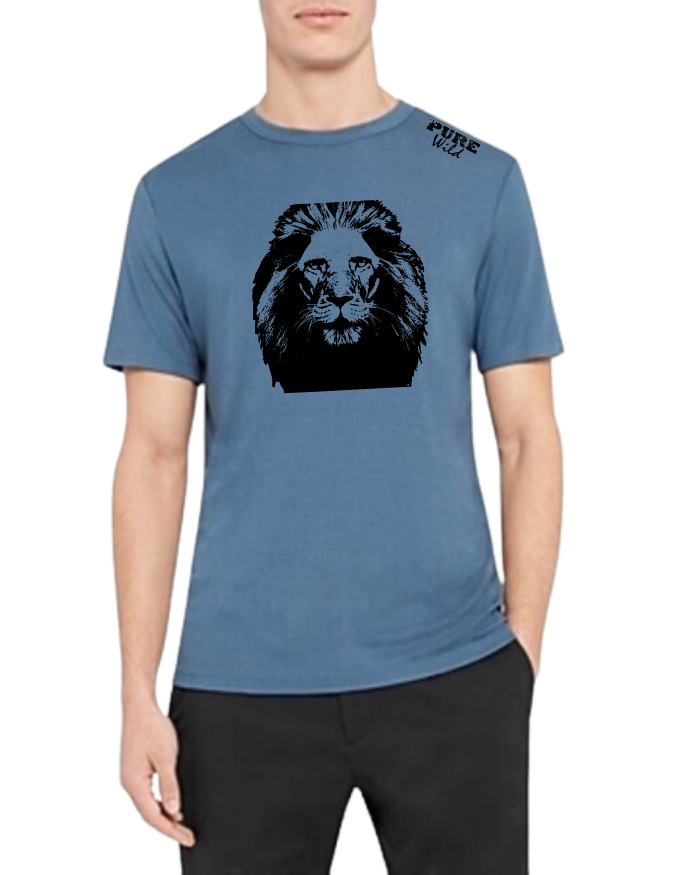 The Lion Head T-Shirt For A Real Man