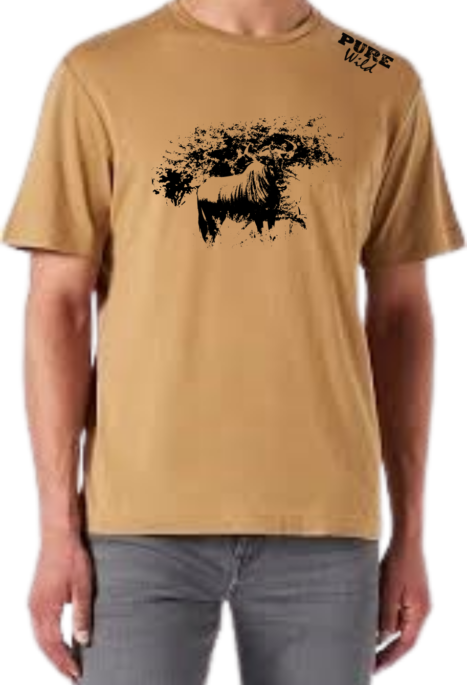 Blue Wildebeest T-Shirt For A Real Man