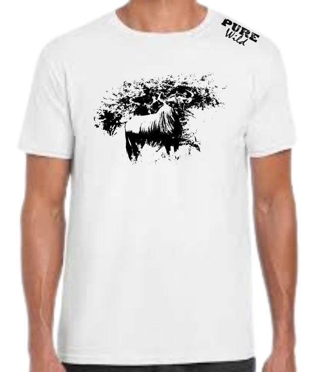 Blue Wildebeest T-Shirt For A Real Man