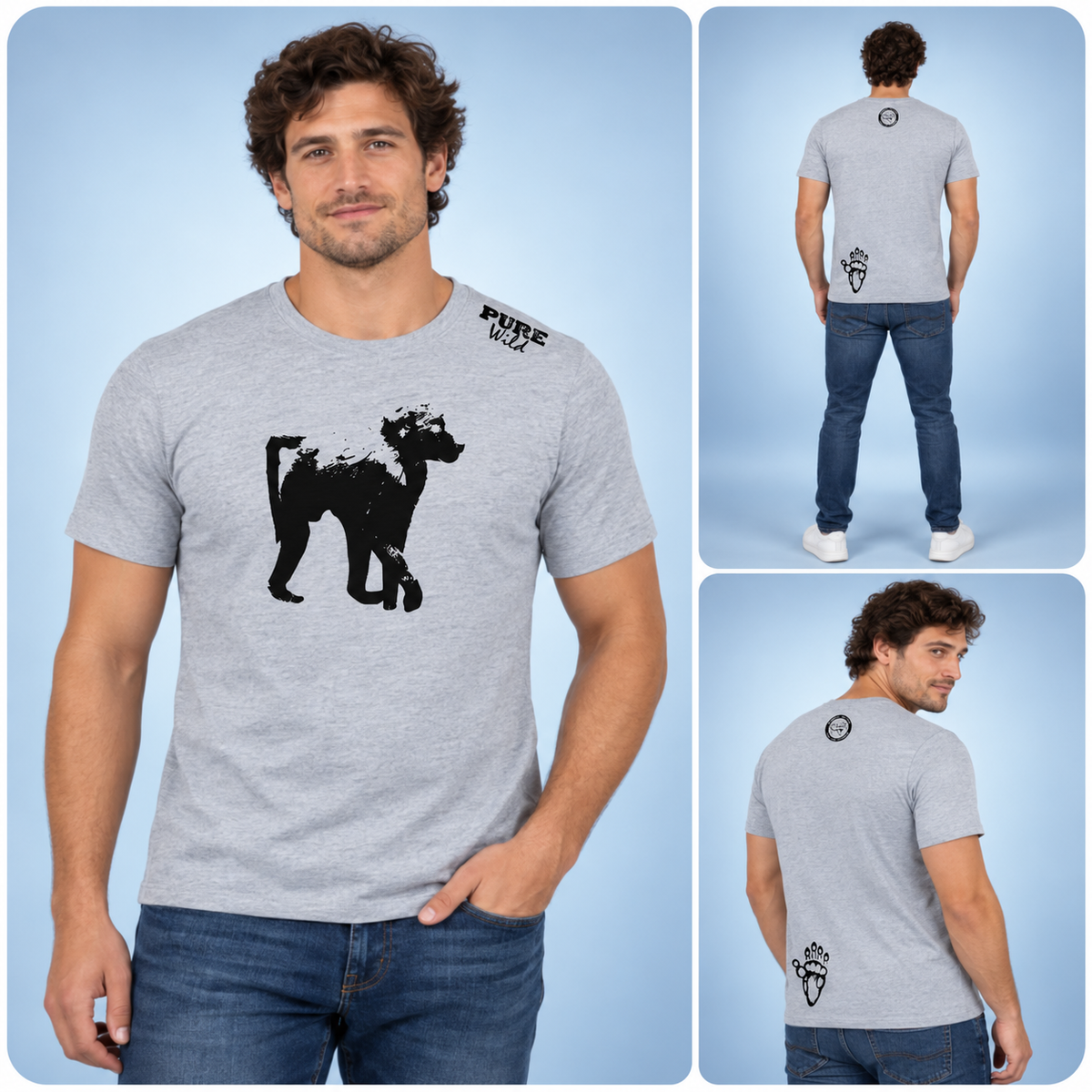 Baboon men's T-shirt – alternate product view 4