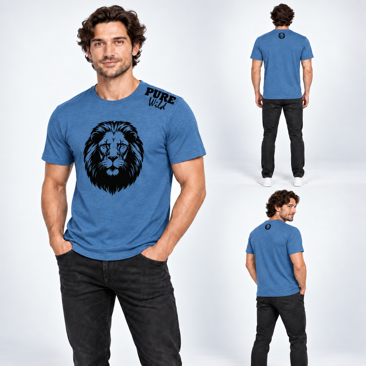 The Lion Head T-Shirt For A Real Man