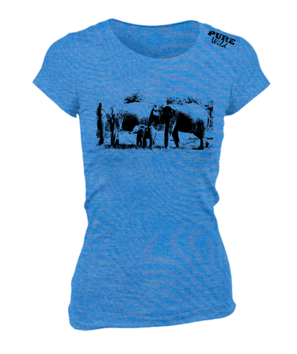 Elephant Family T-Shirt For The Ladies