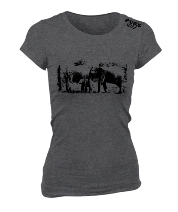 Elephant Family T-Shirt For The Ladies