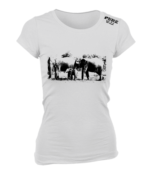 Elephant Family T-Shirt For The Ladies