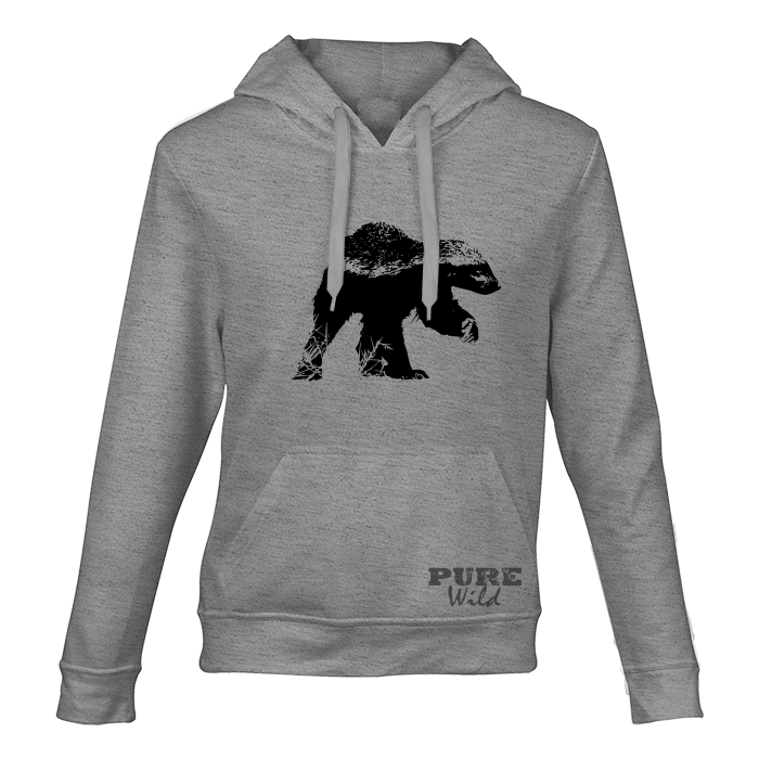 Honey Badger Hooded Sweatshirt for Him and Her