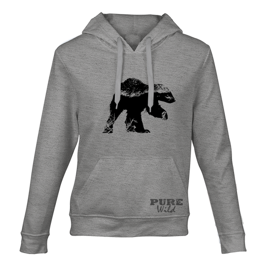 Honey Badger Hooded Sweatshirt for Him and Her