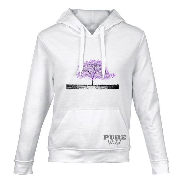 Jacaranda Tree Hooded Sweatshirt for Him and Her