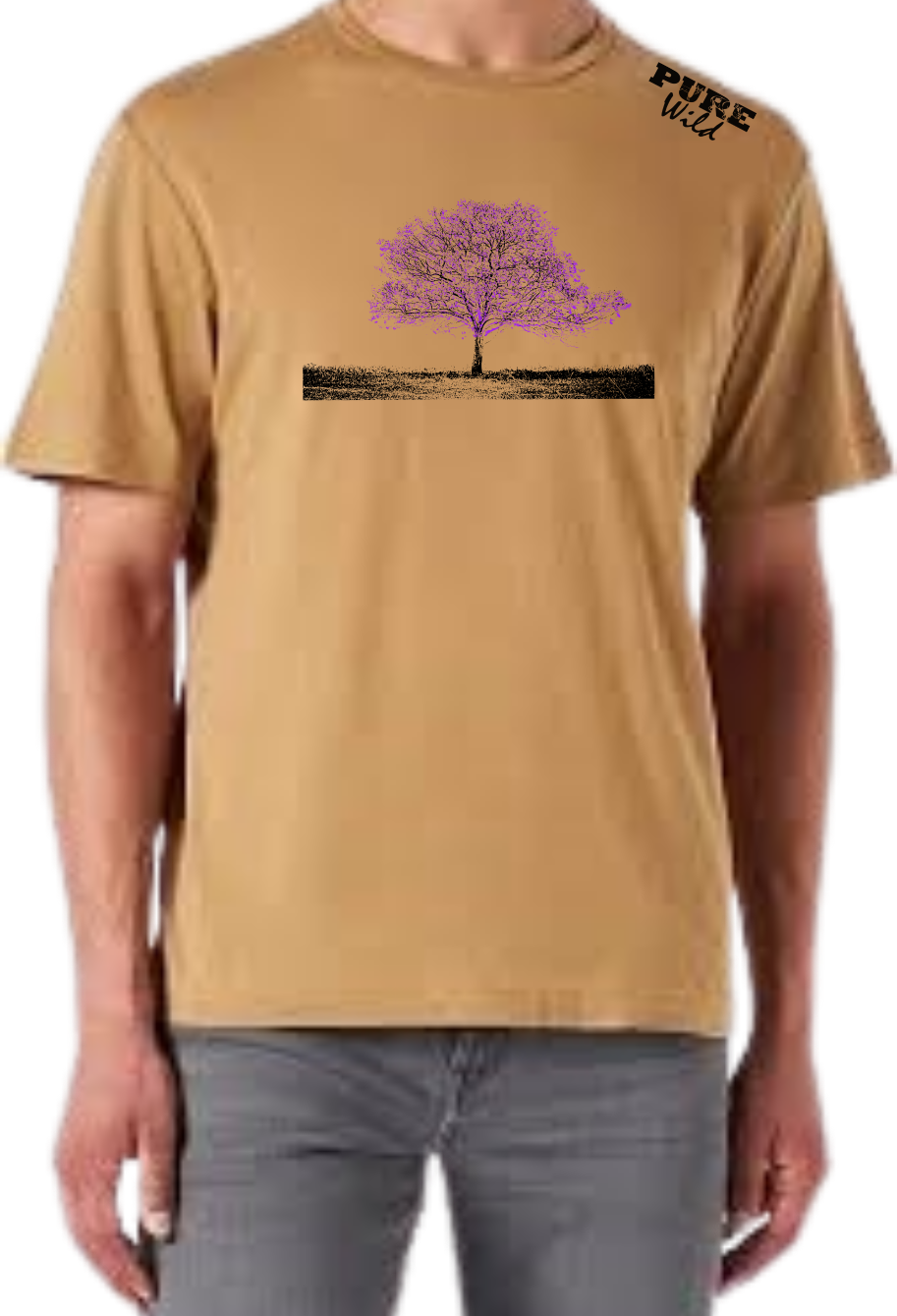 Jacaranda Tree T-Shirt For A Real Man