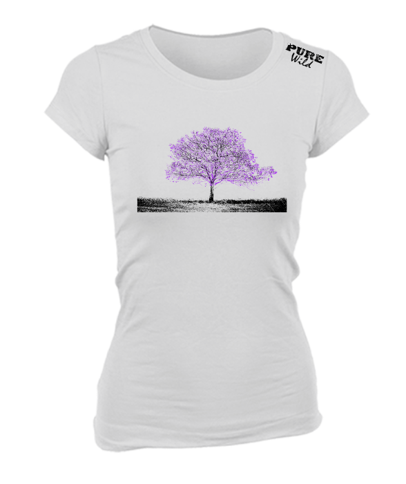 Jacaranda Tree T-Shirt For The Ladies