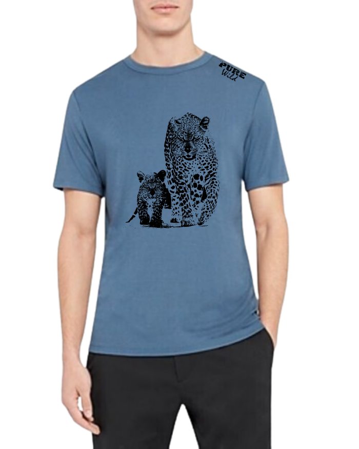 The Leopard Family T-Shirt For A Real Man