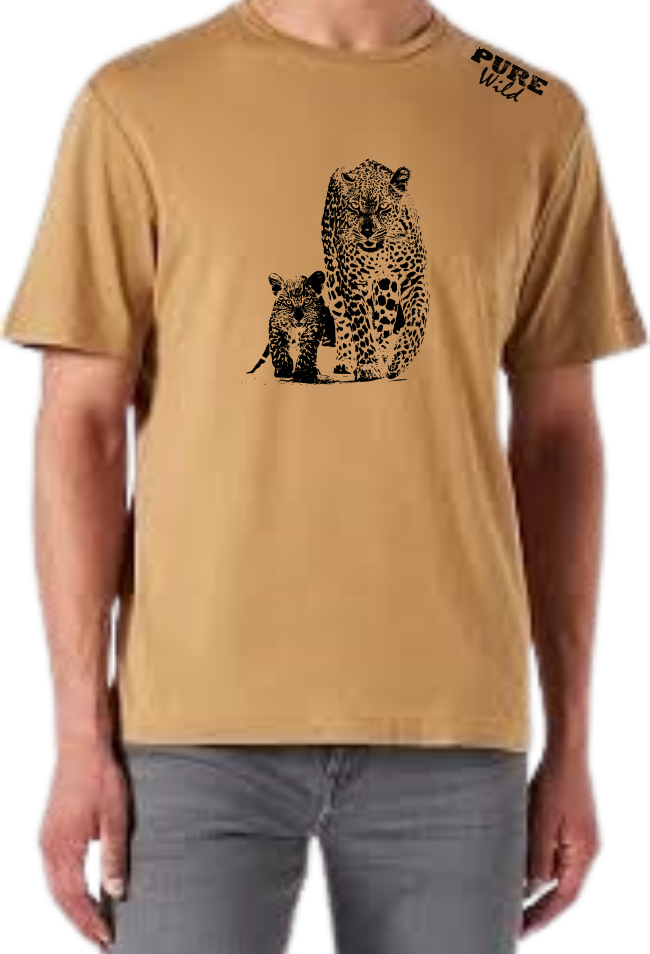 The Leopard Family T-Shirt For A Real Man