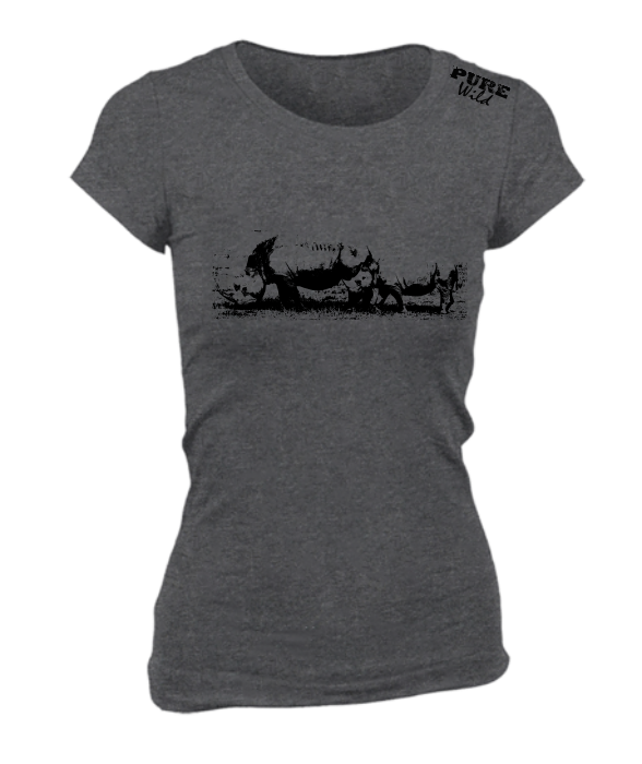 Rhino Family T-Shirt For The Ladies