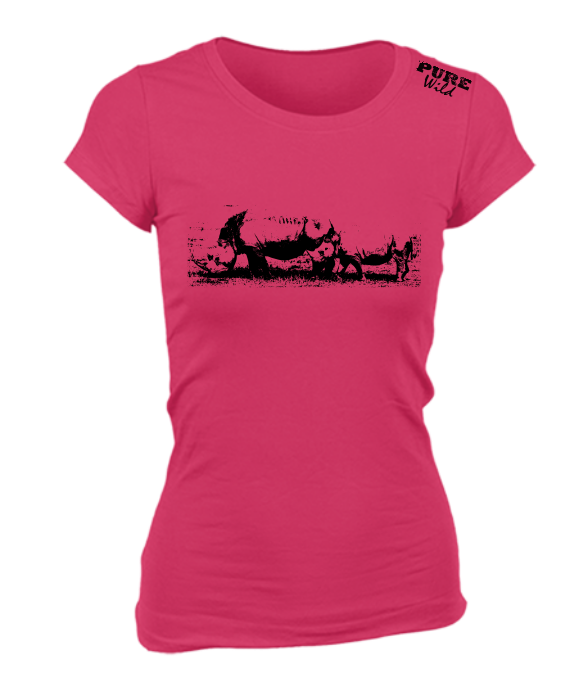 Rhino Family T-Shirt For The Ladies