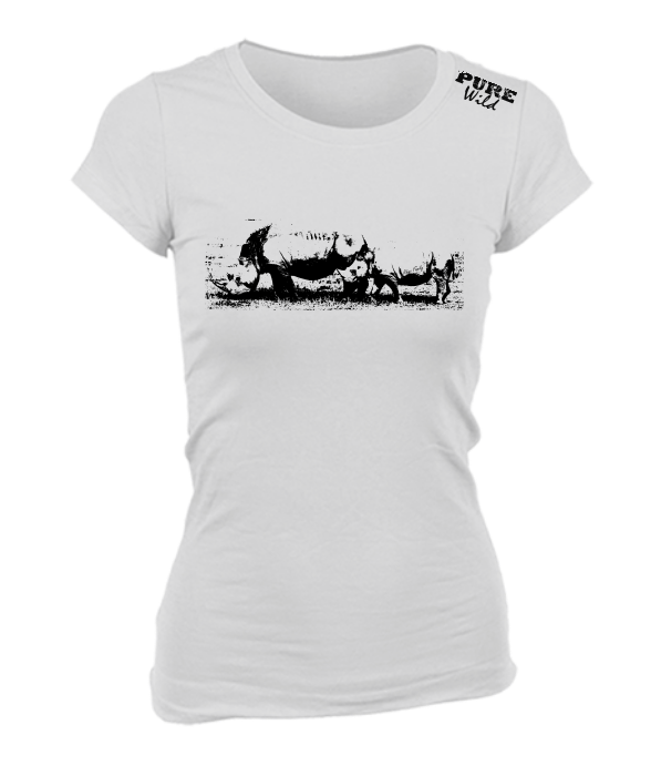 Rhino Family T-Shirt For The Ladies