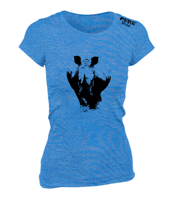 White Rhinoceros T-Shirt For The Ladies