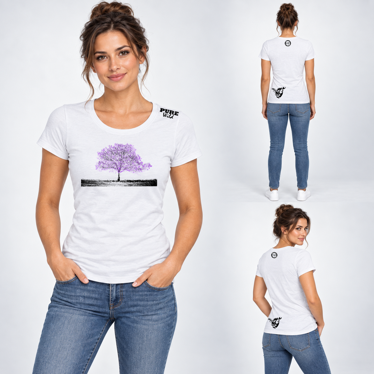 Jacaranda Tree T-Shirt For The Ladies