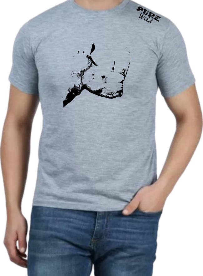 The Rhino Head T-Shirt For A Real Man