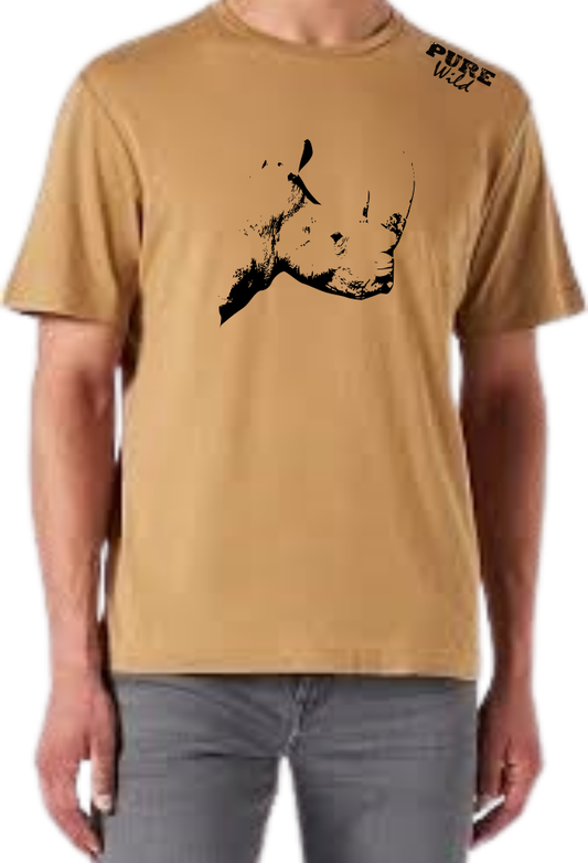 The Rhino Head T-Shirt For A Real Man