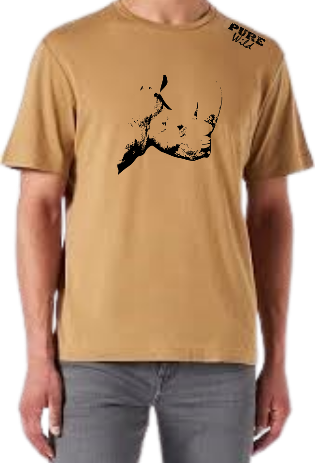 The Rhino Head T-Shirt For A Real Man