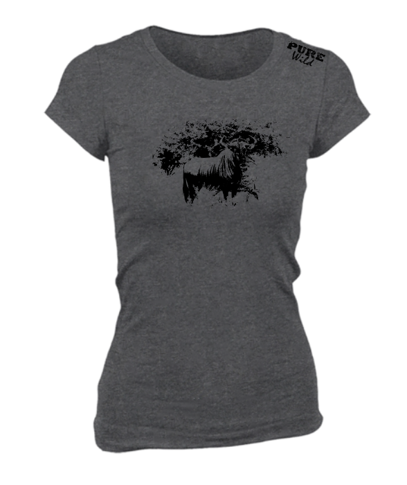 Blue Wildebeest T-Shirt For The Ladies