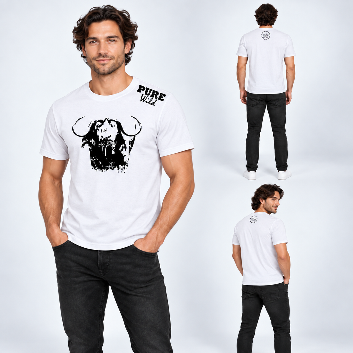 The Buffalo Head T-Shirt For A Real Man