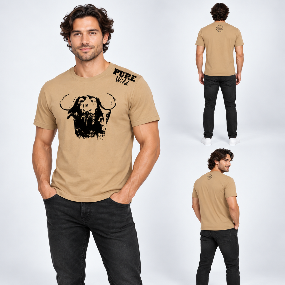 The Buffalo Head T-Shirt For A Real Man
