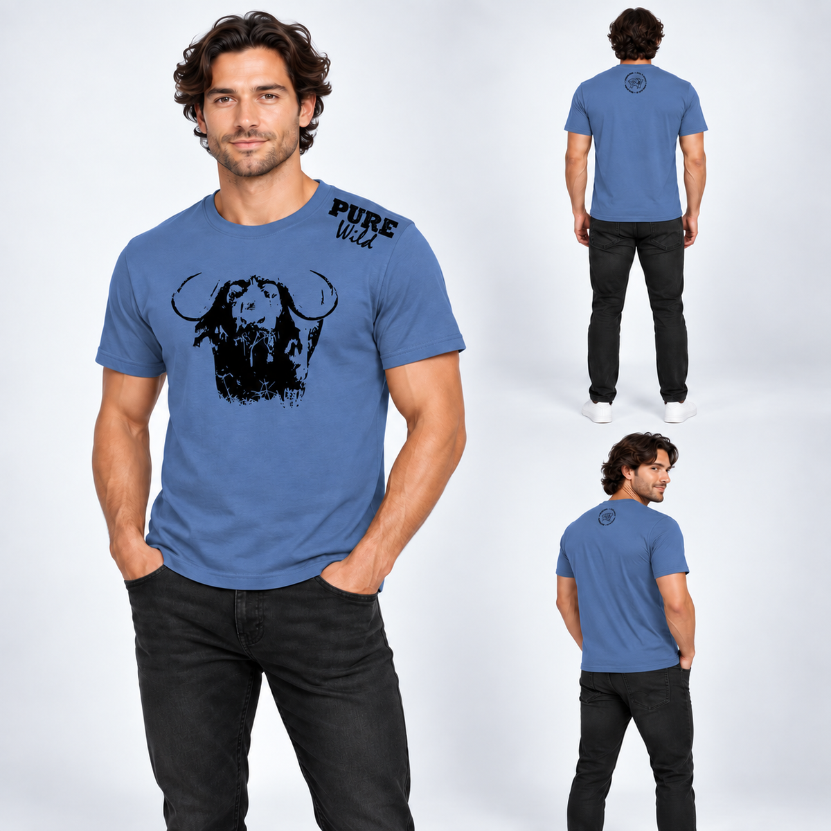 The Buffalo Head T-Shirt For A Real Man
