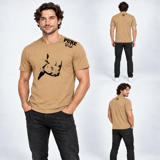 The Rhino Head T-Shirt For A Real Man