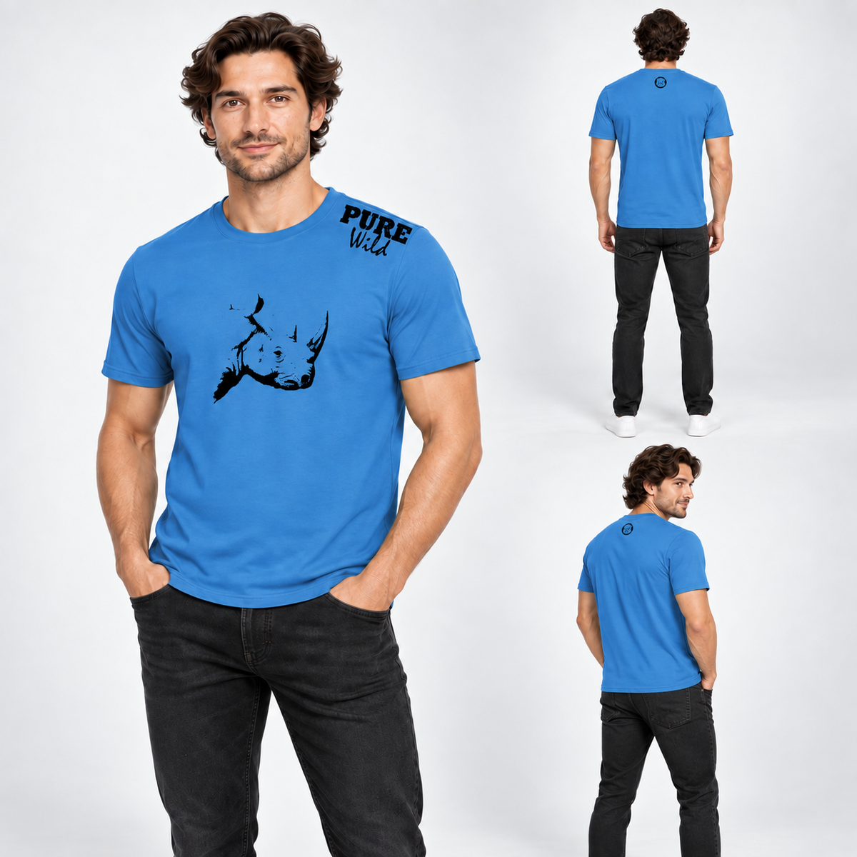 The Rhino Head T-Shirt For A Real Man