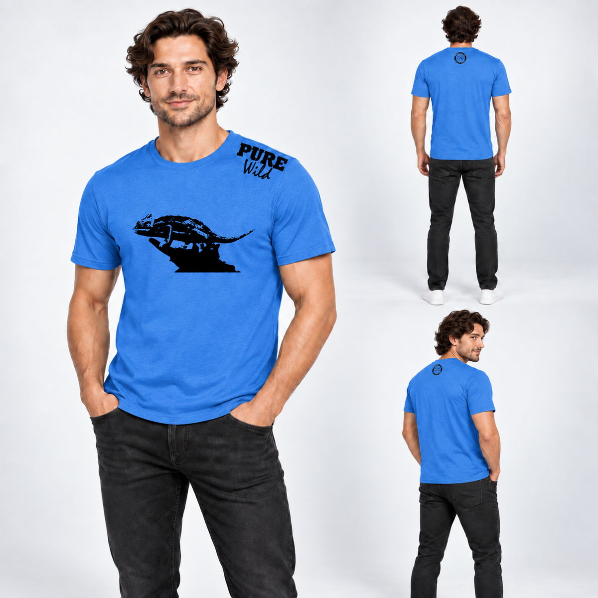 Chameleon men's T-shirt – alternate product view 4