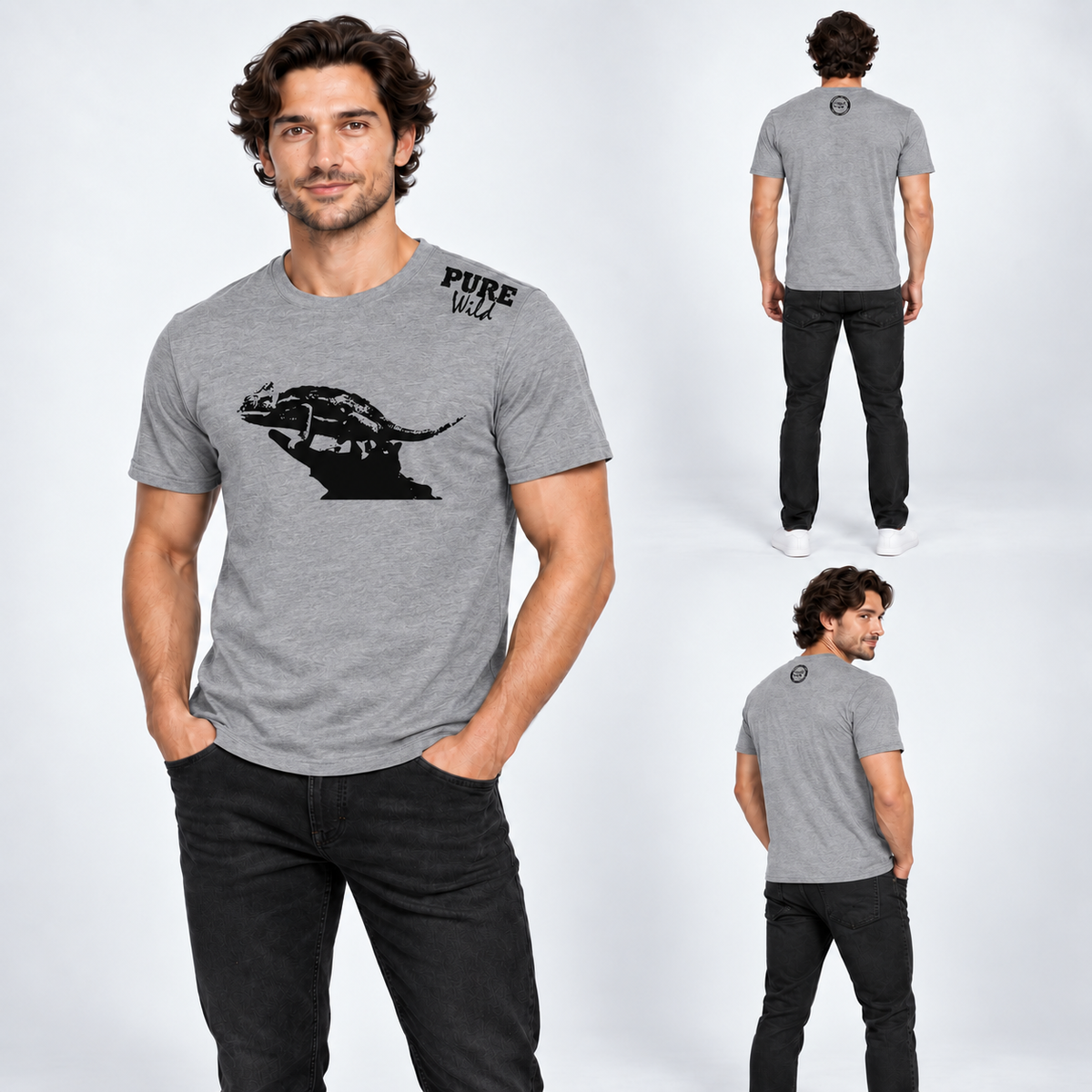 Chameleon men's T-shirt – alternate product view 2