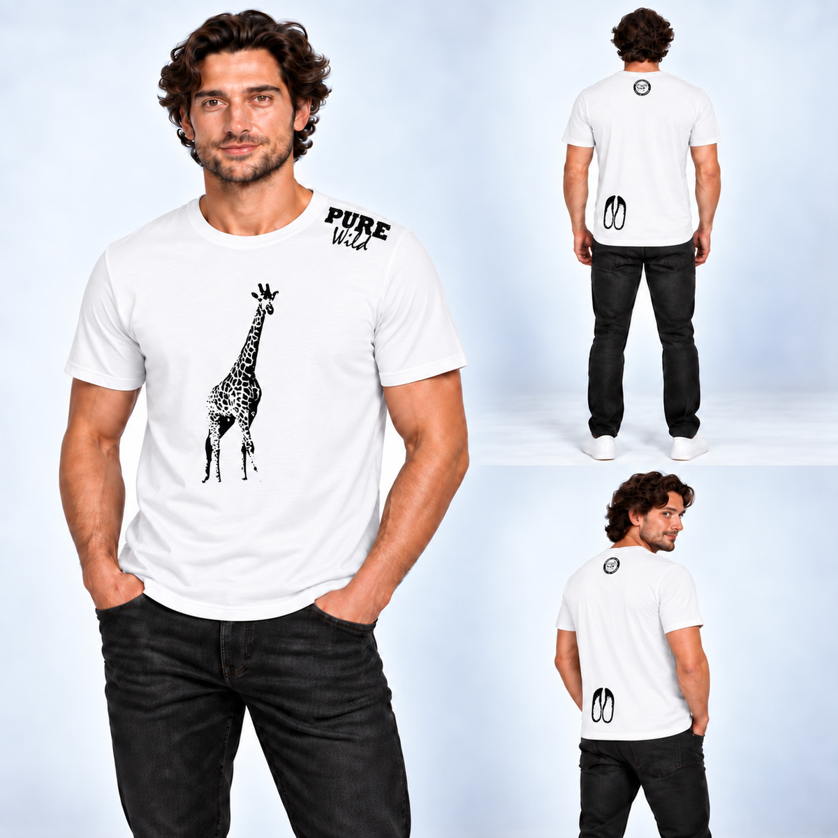 Giraffe T-Shirt For A Real Man