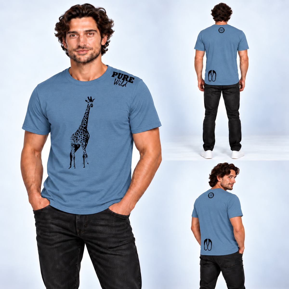 Giraffe T-Shirt For A Real Man