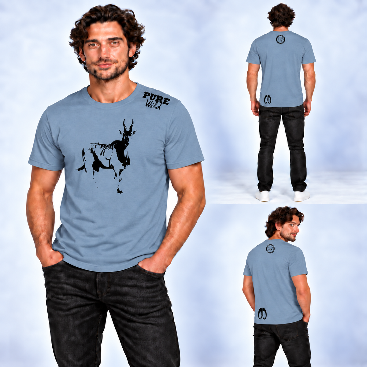Eland men's T-shirt – alternate product view 3