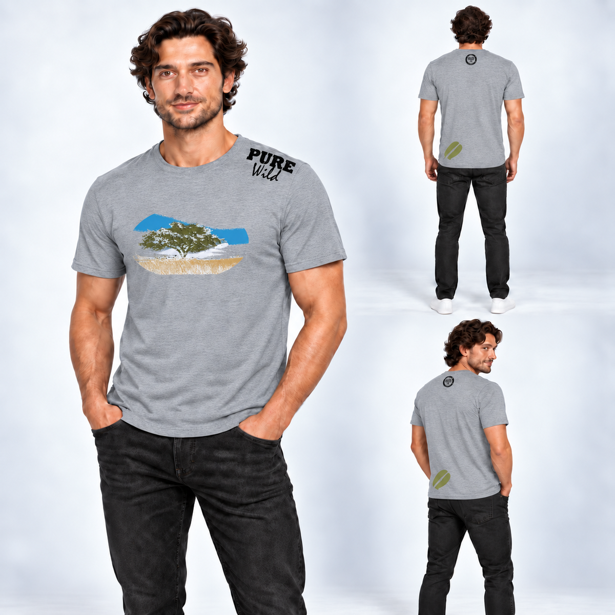 Camel Thorn Tree men's T-shirt – alternate product view 2