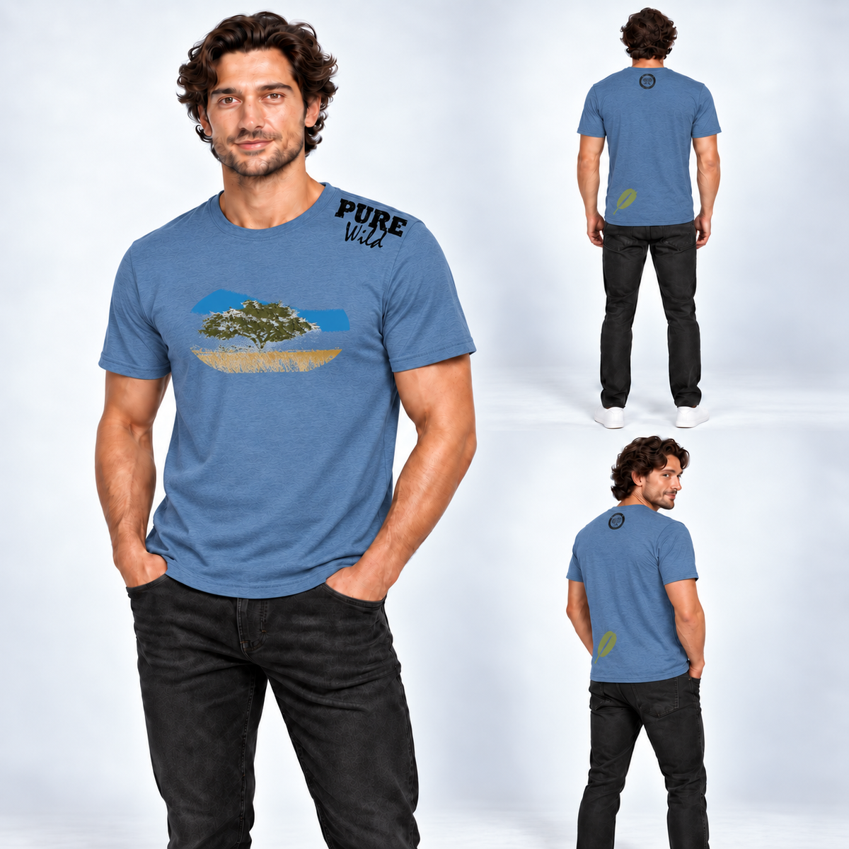 Camel Thorn Tree men's T-shirt – alternate product view 1