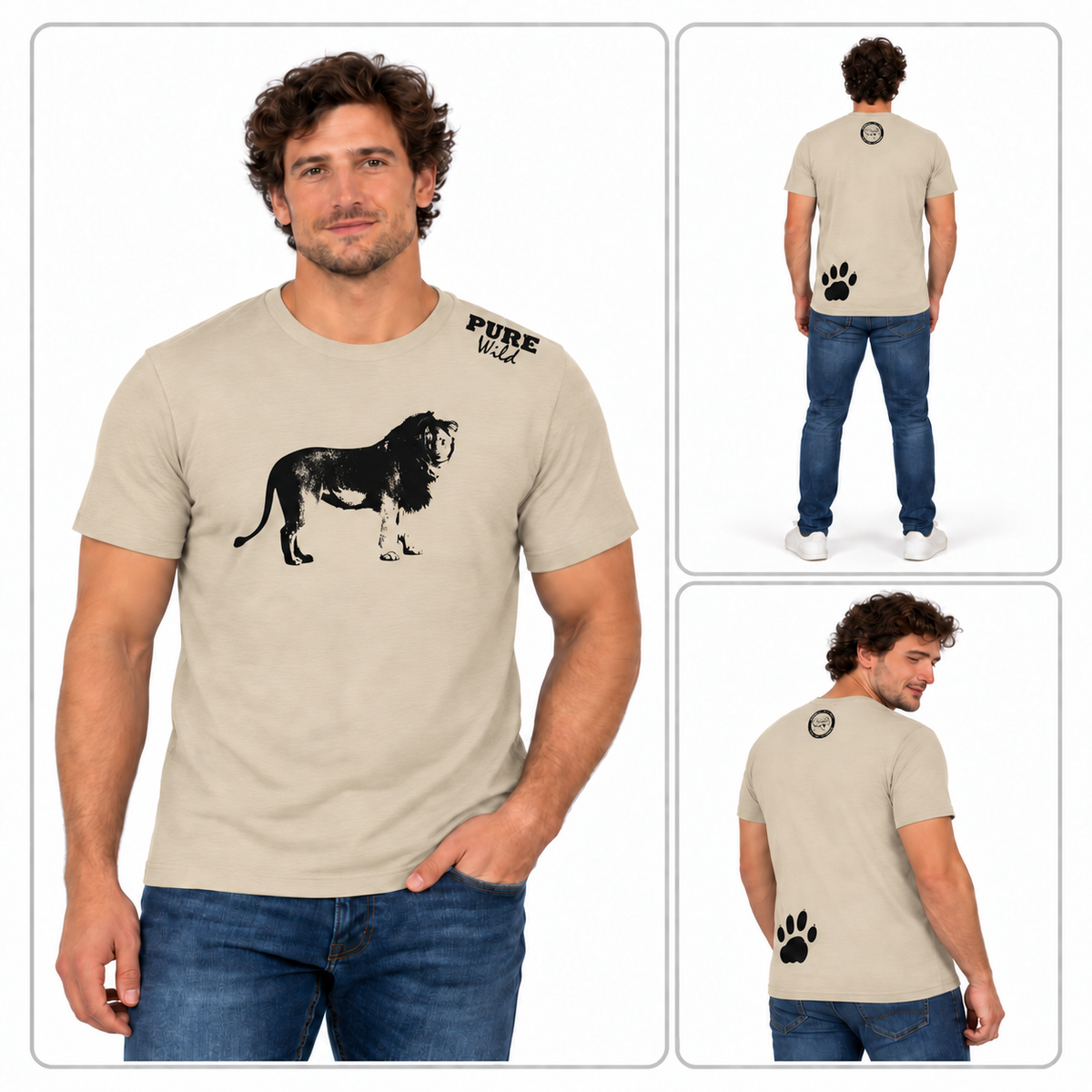 Lion T-Shirt For A Real Man