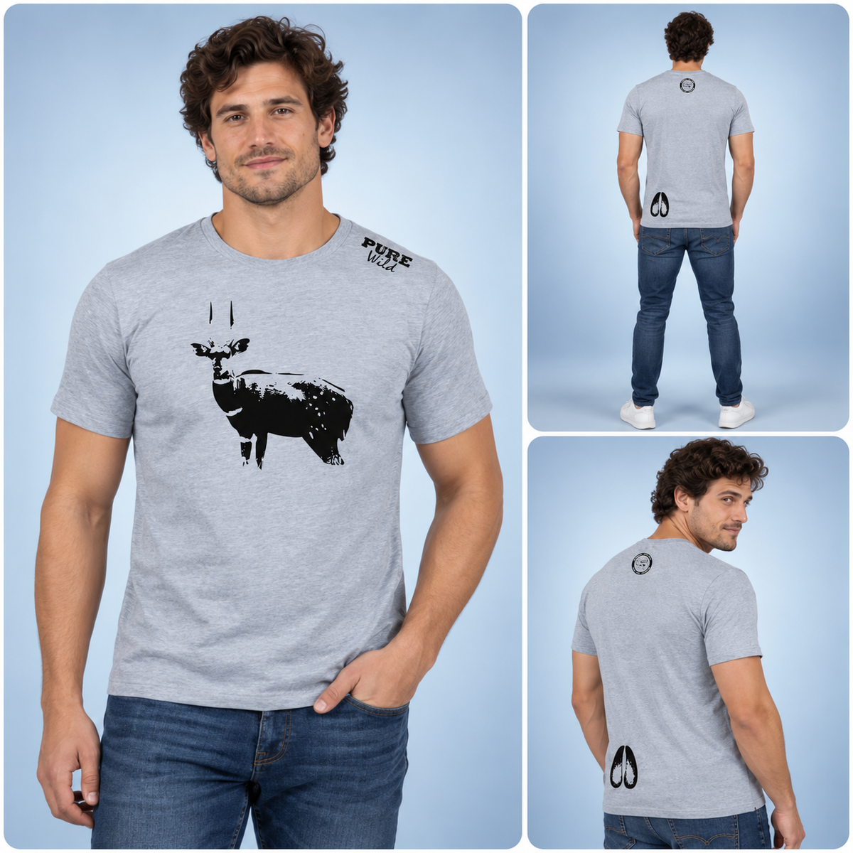 Bushbuck men's T-shirt – alternate product view 1