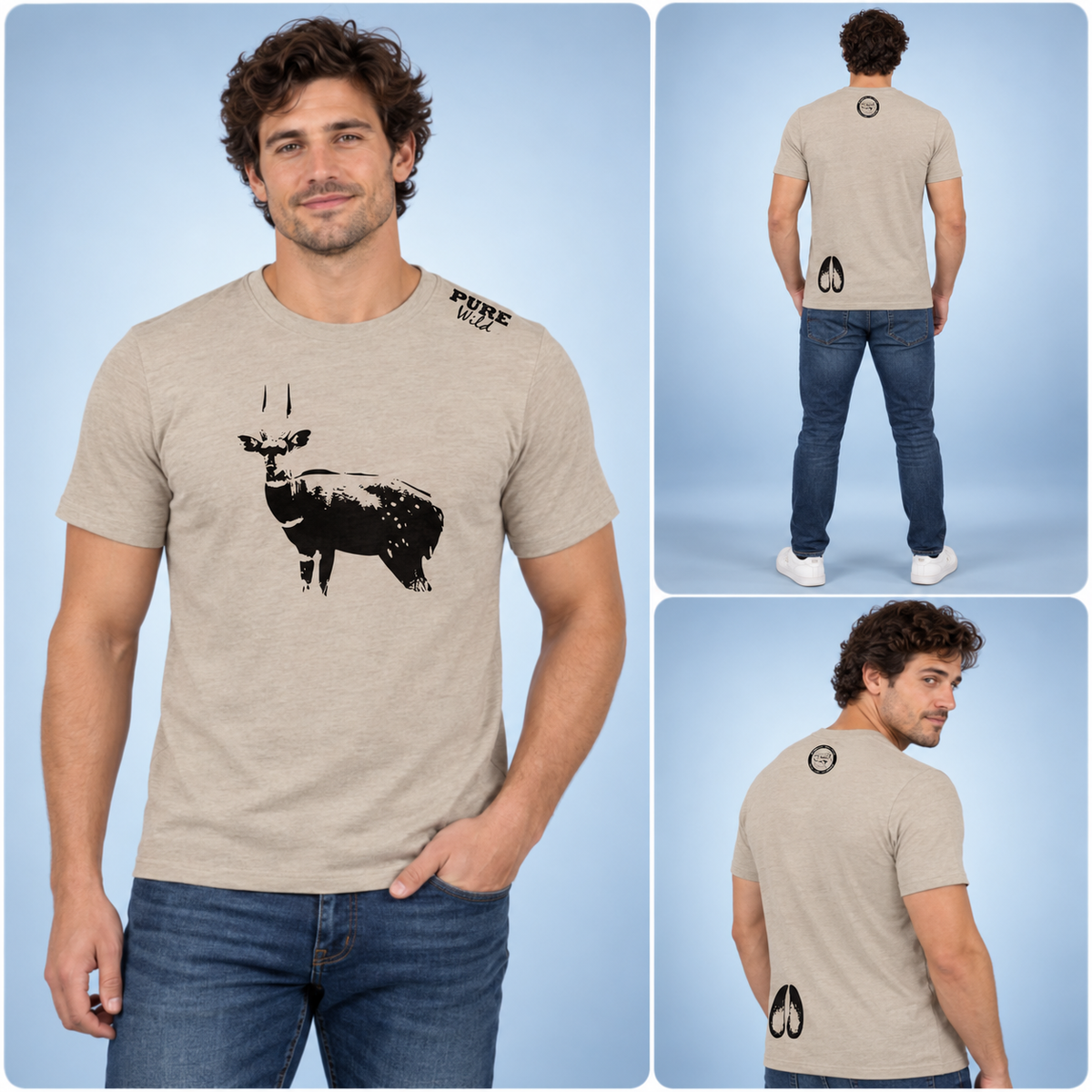 Bushbuck men's T-shirt – alternate product view 3