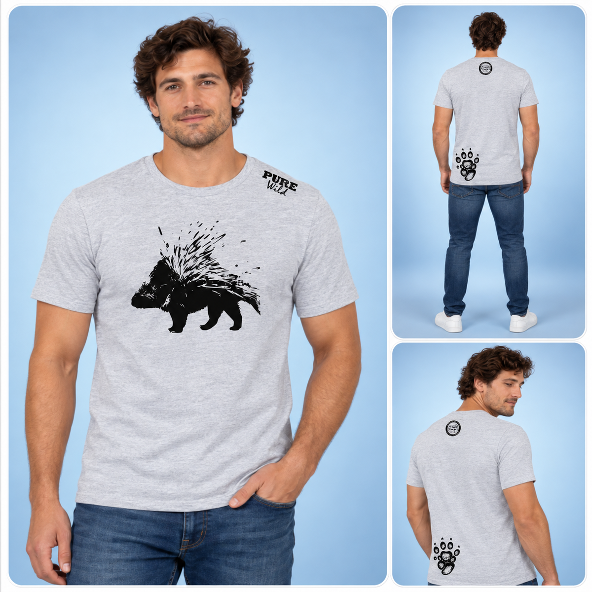 Porcupine T-Shirt For A Real Man