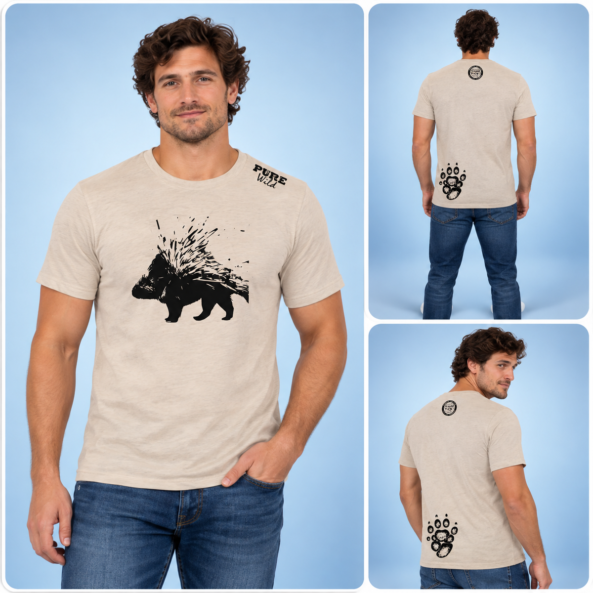 Porcupine T-Shirt For A Real Man