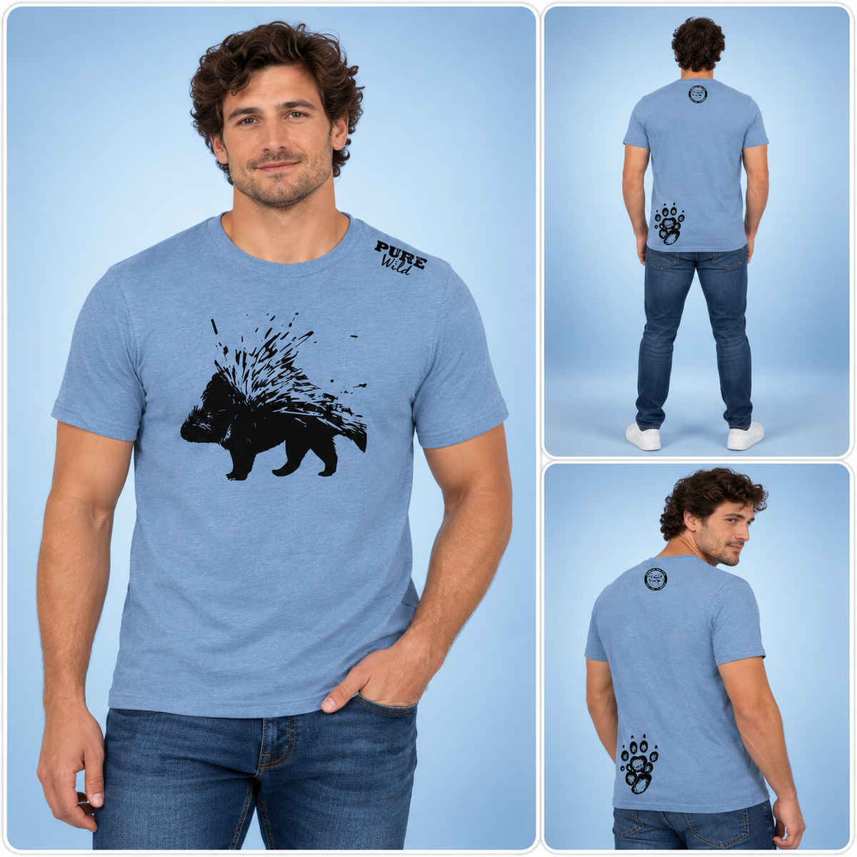 Porcupine T-Shirt For A Real Man