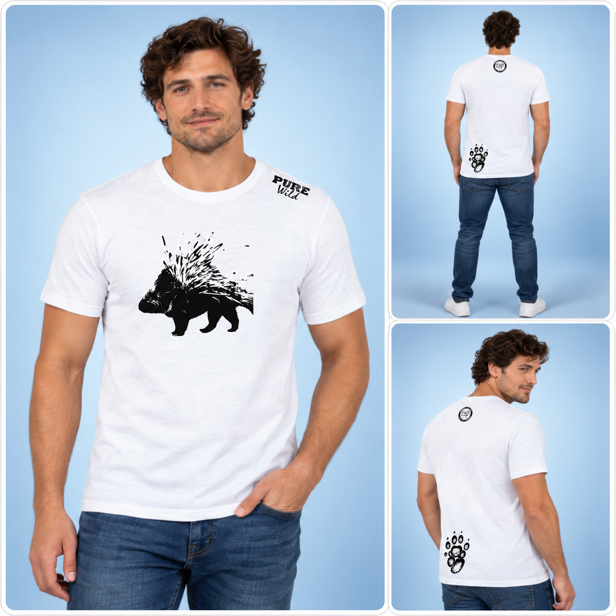 Porcupine T-Shirt For A Real Man
