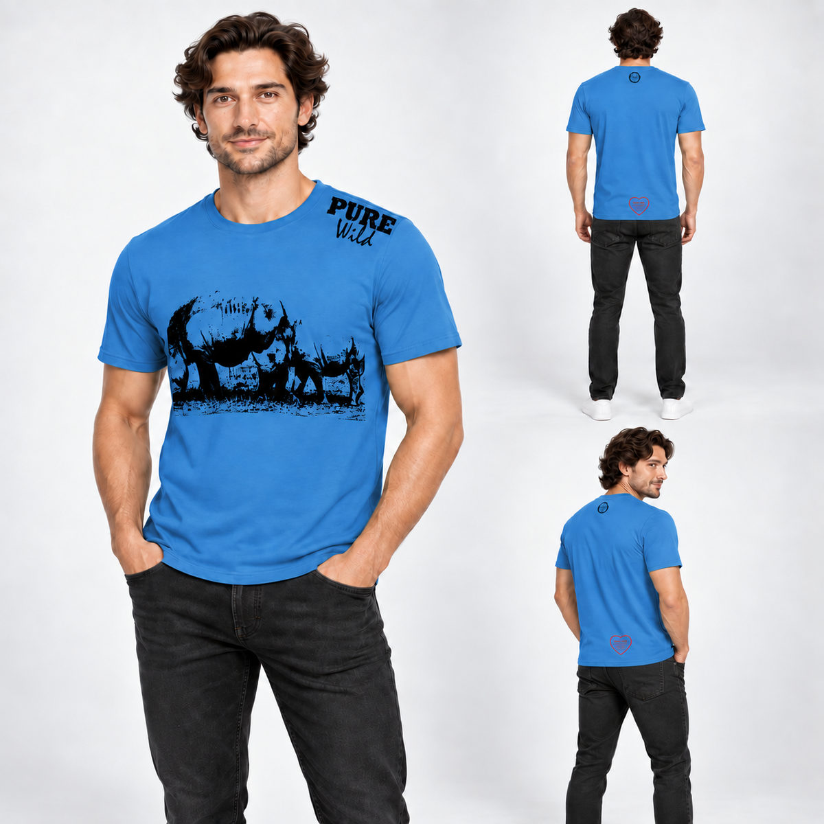 Rhino Family T-Shirt For A Real Man