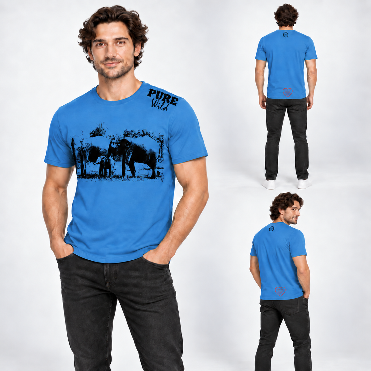 Elephant Family men's T-shirt – alternate product view 2