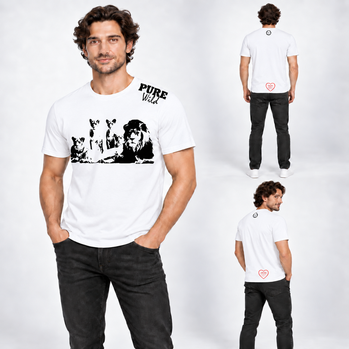 Lion Family T-Shirt For A Real Man