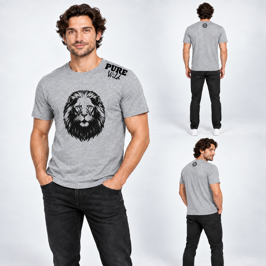 The Lion Head T-Shirt For A Real Man