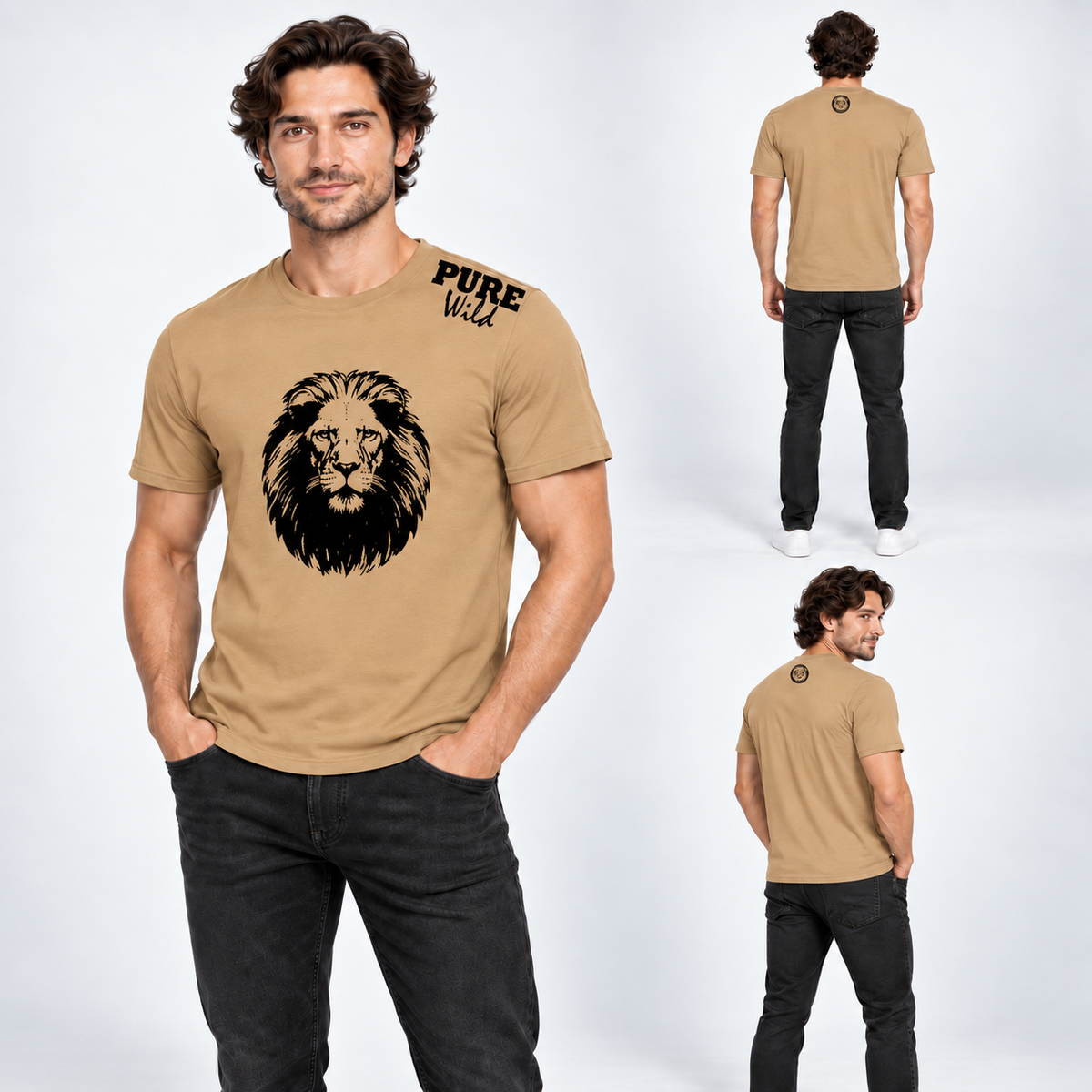 The Lion Head T-Shirt For A Real Man