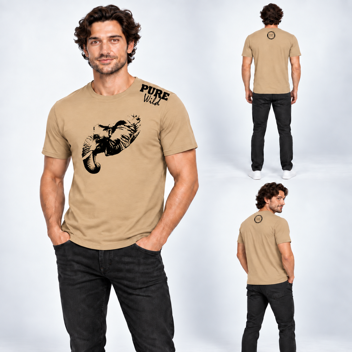 The Elephant Head T-Shirt For A Real Man
