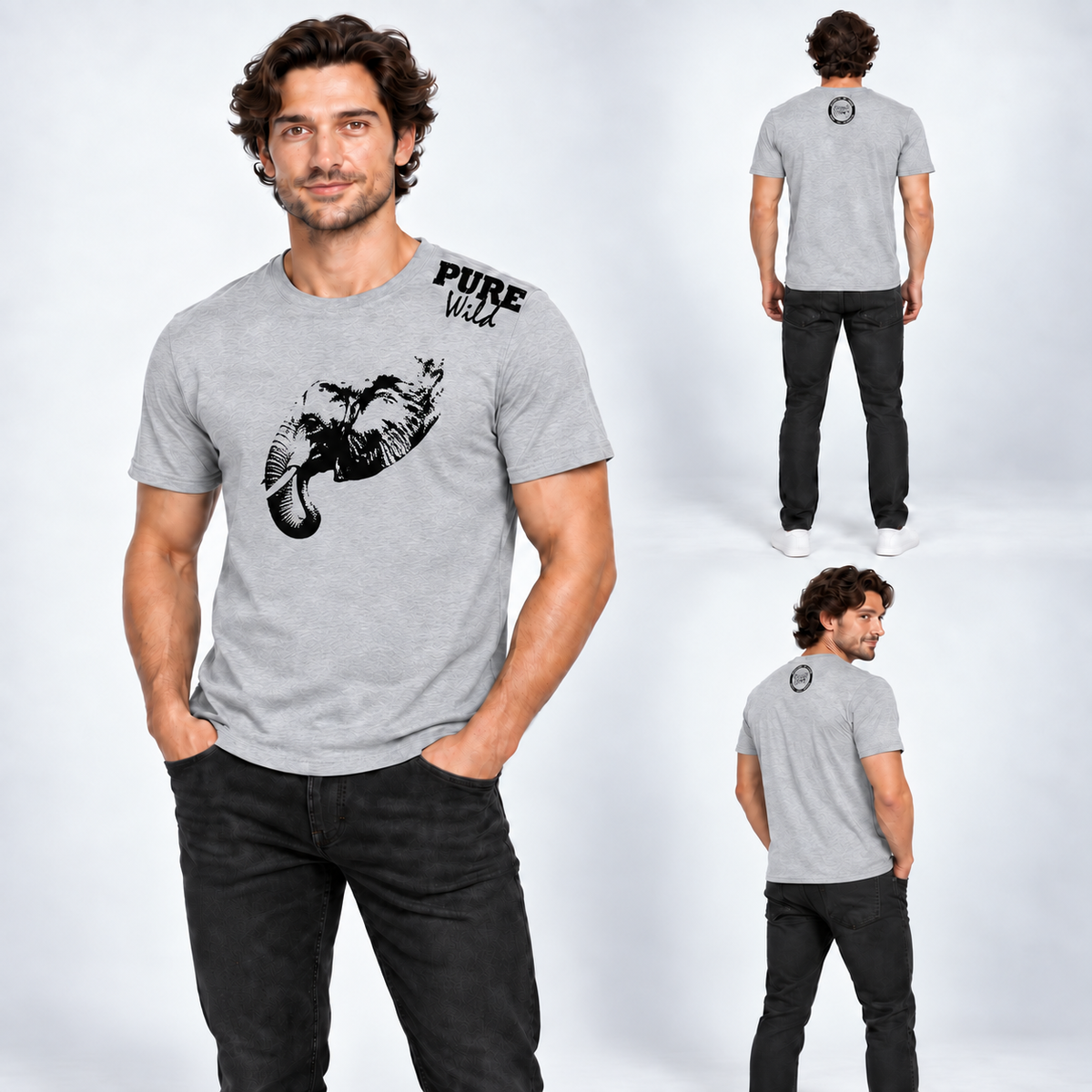 The Elephant Head T-Shirt For A Real Man